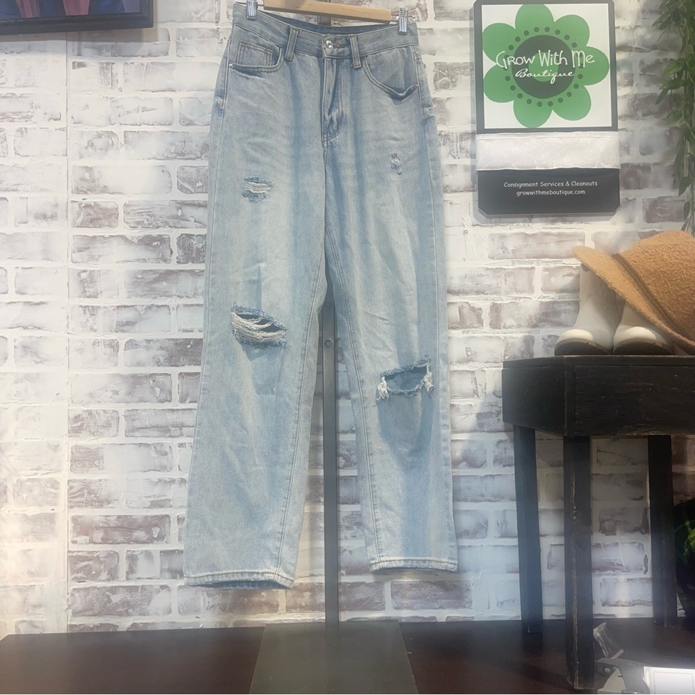 SHEIN Blue Denim Jeans